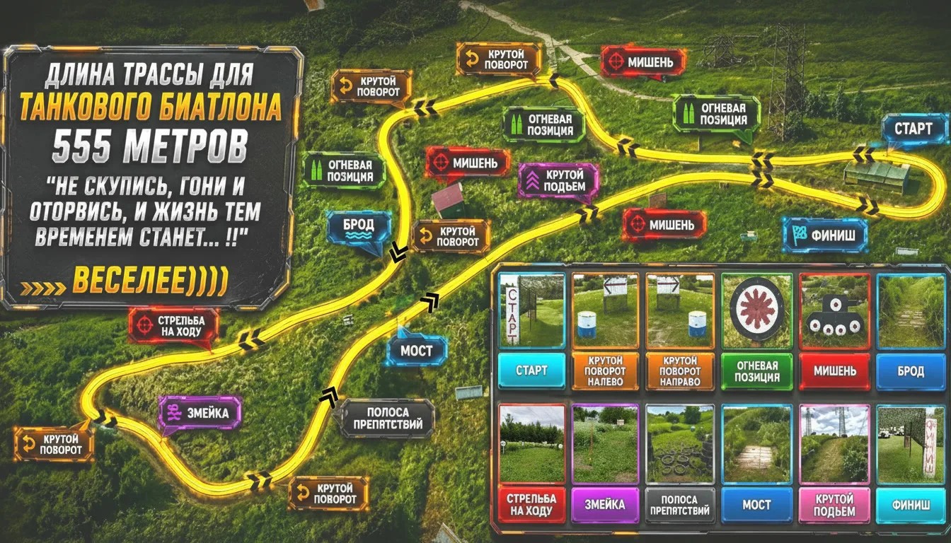 Фото: танковый биатлон
